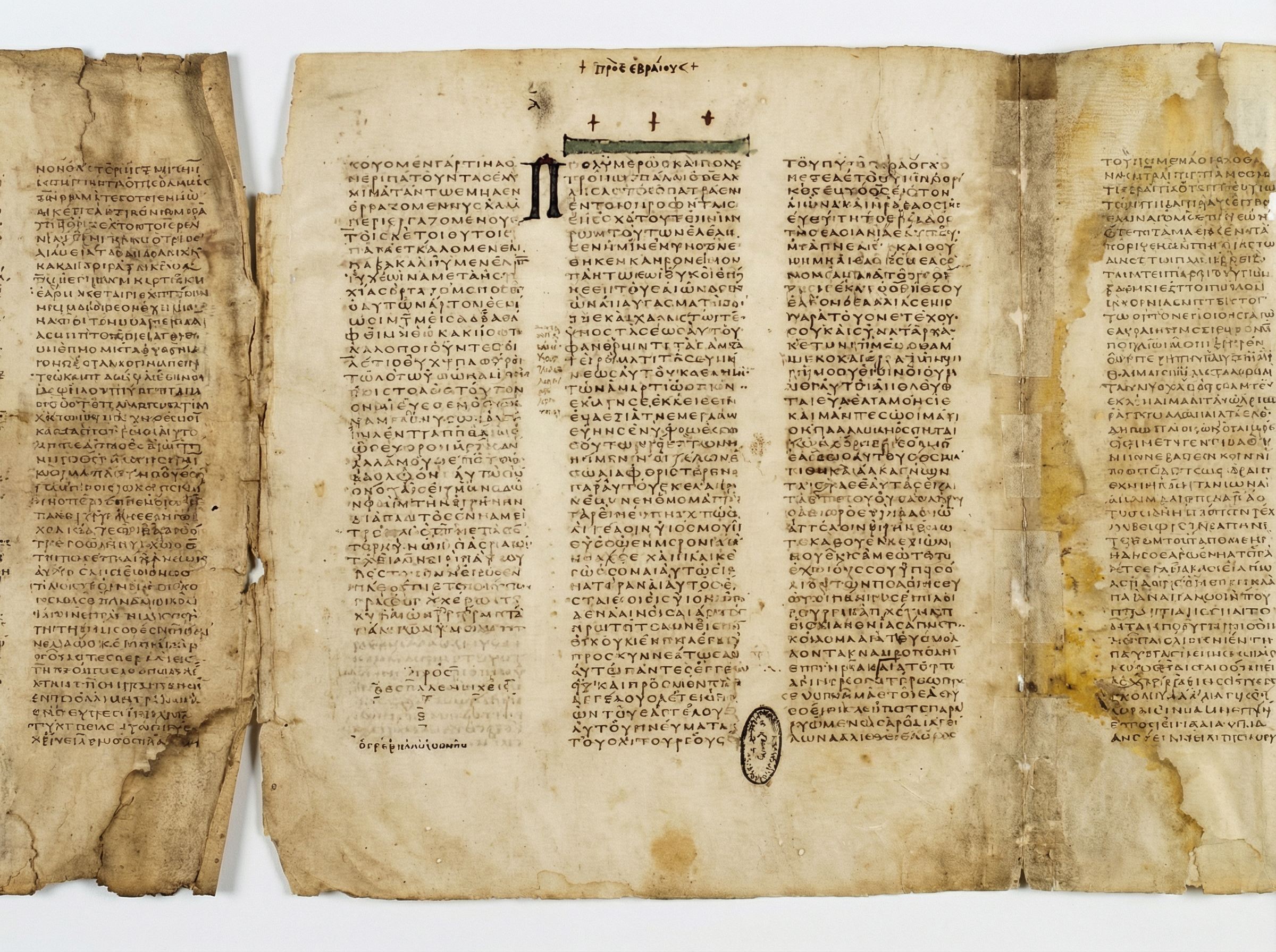 חלק מתרגום השבעים בספריית הוותיקן